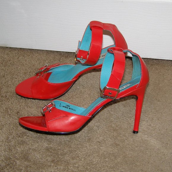 size 8 Vintage Used STEVE MADDEN Red Hot Sexy heel - Picture 13 of 14